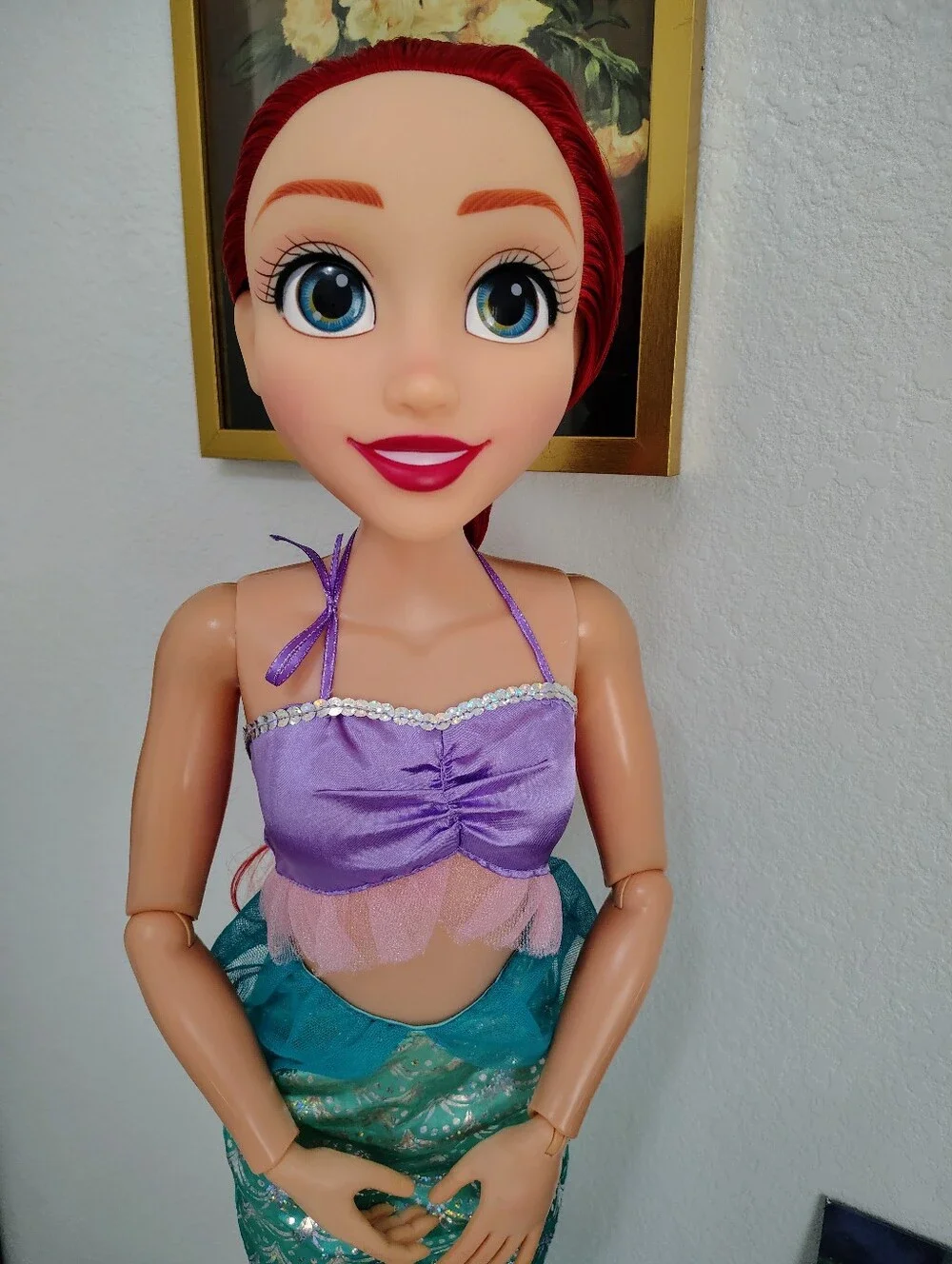 Disney Princess Ariel Doll Playdate 32” Tall & Poseable, My Size Articulated